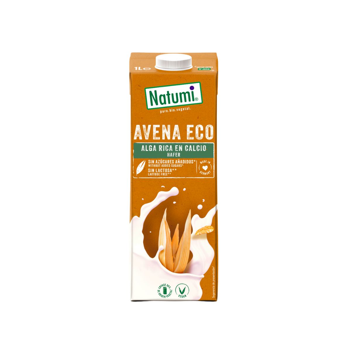 Pack 12x Bebida Avena Rica en Calcio Natumi 1 L