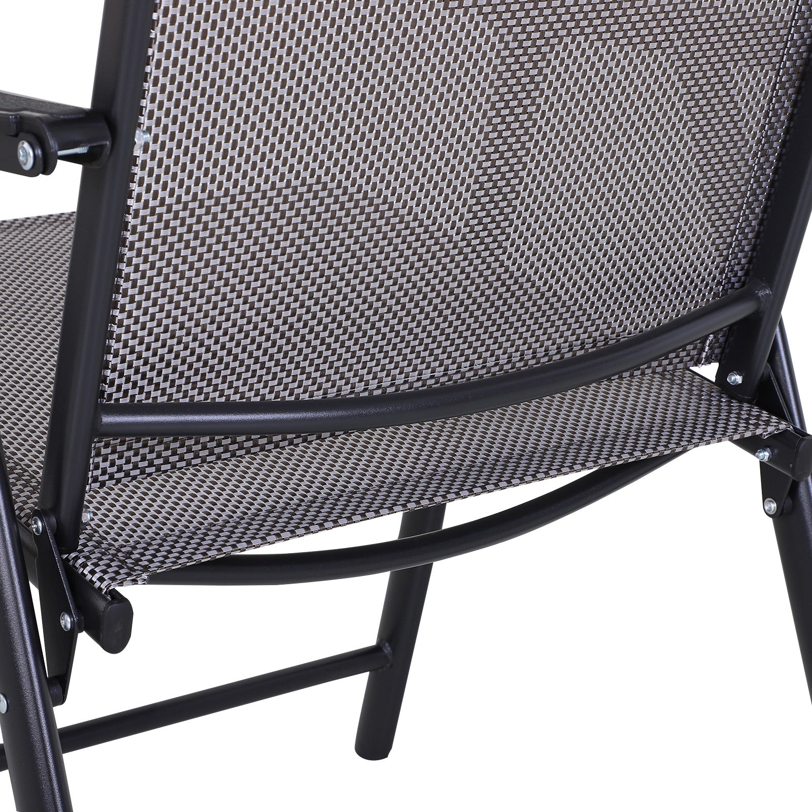 Outsunny Conjunto De 2 Sillas Plegables Con Reposabrazos Para Jardín O Terraza_3