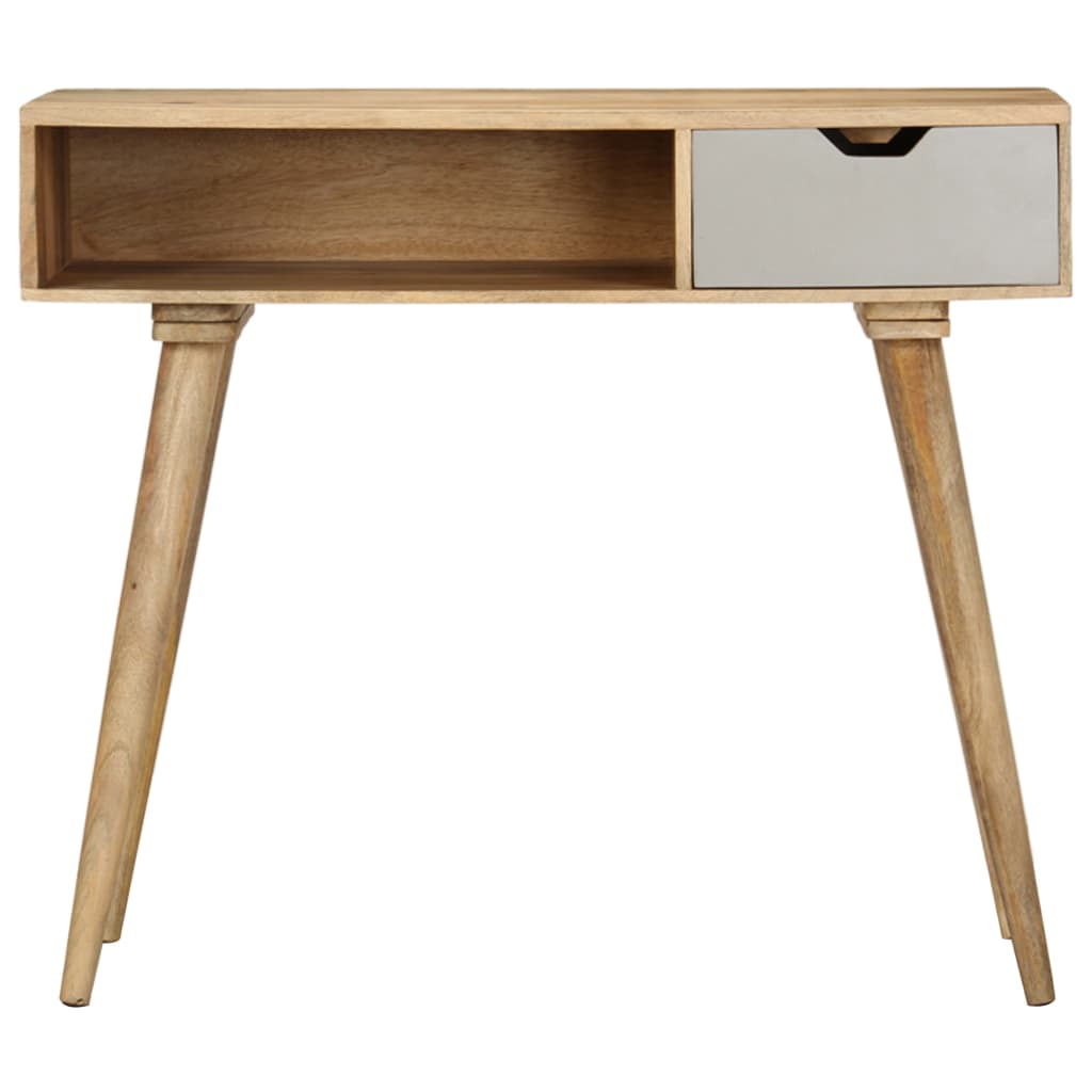 Mesa Consola De Madera Maciza De Mango 89x44x76 Cm_1
