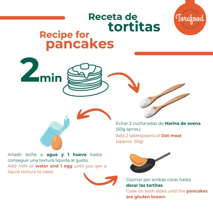 Harina De Avena Sabor Chocolate Blanco 1kg Torafood_3