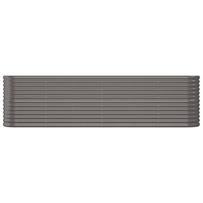 Jardinera Arriate Acero Galvanizado Gris 260x40x68 Cm_2