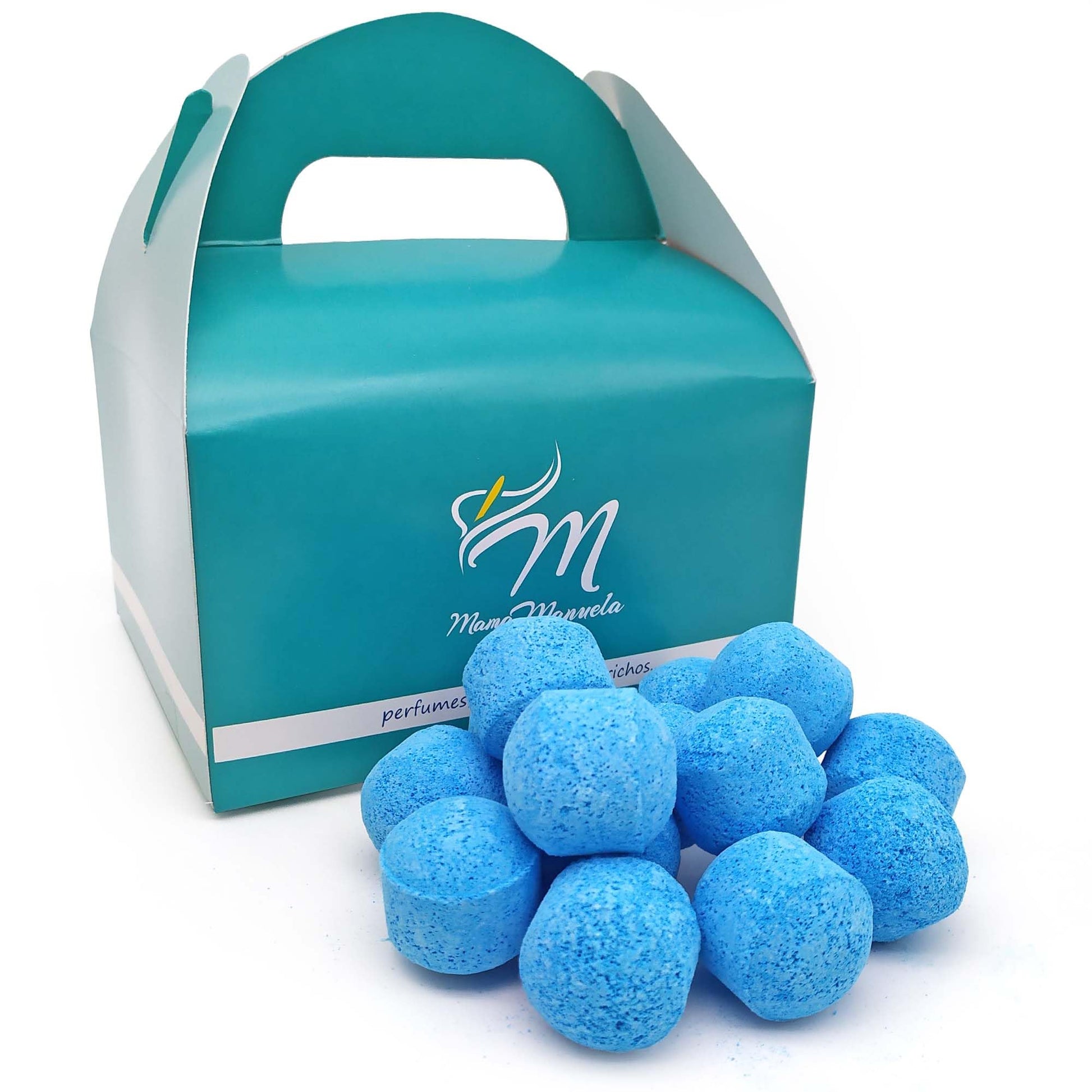 Caja 50 Mini Bombas Efervescentes Manicura Y Pedicura - Ablandan Durezas, Uñas Y Cutículas - Aroma Bergamota Y Lavanda_0
