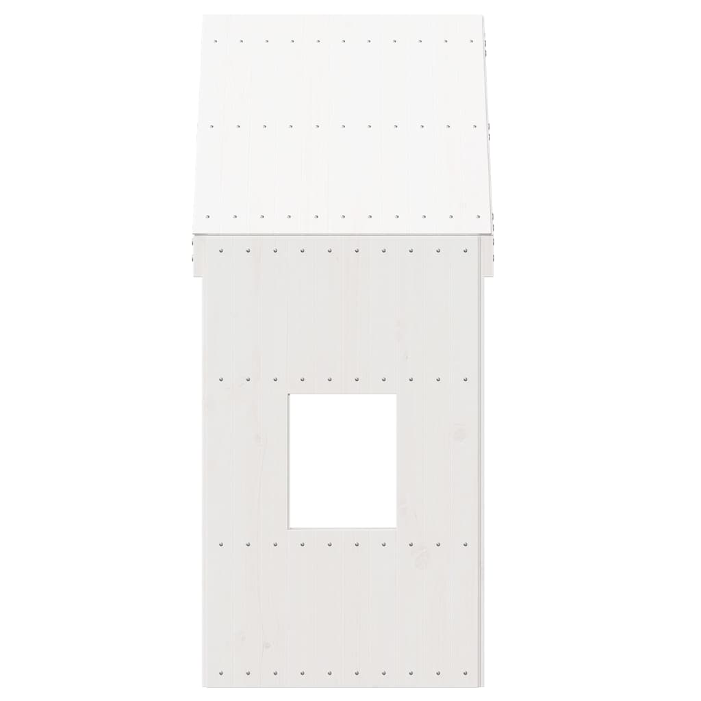 Techo De Cama Infantil Madera Maciza Pino Blanco 60x89x134,5 Cm_3