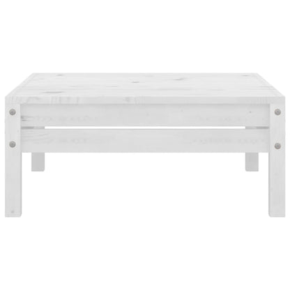 Juego De Muebles De Jardín 5 Pzas Madera Maciza De Pino Blanco / Vetonek_1