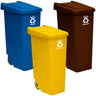 Recipientes De Reciclagem 3 Recipientes - Wellhome Recick Garbage Cub