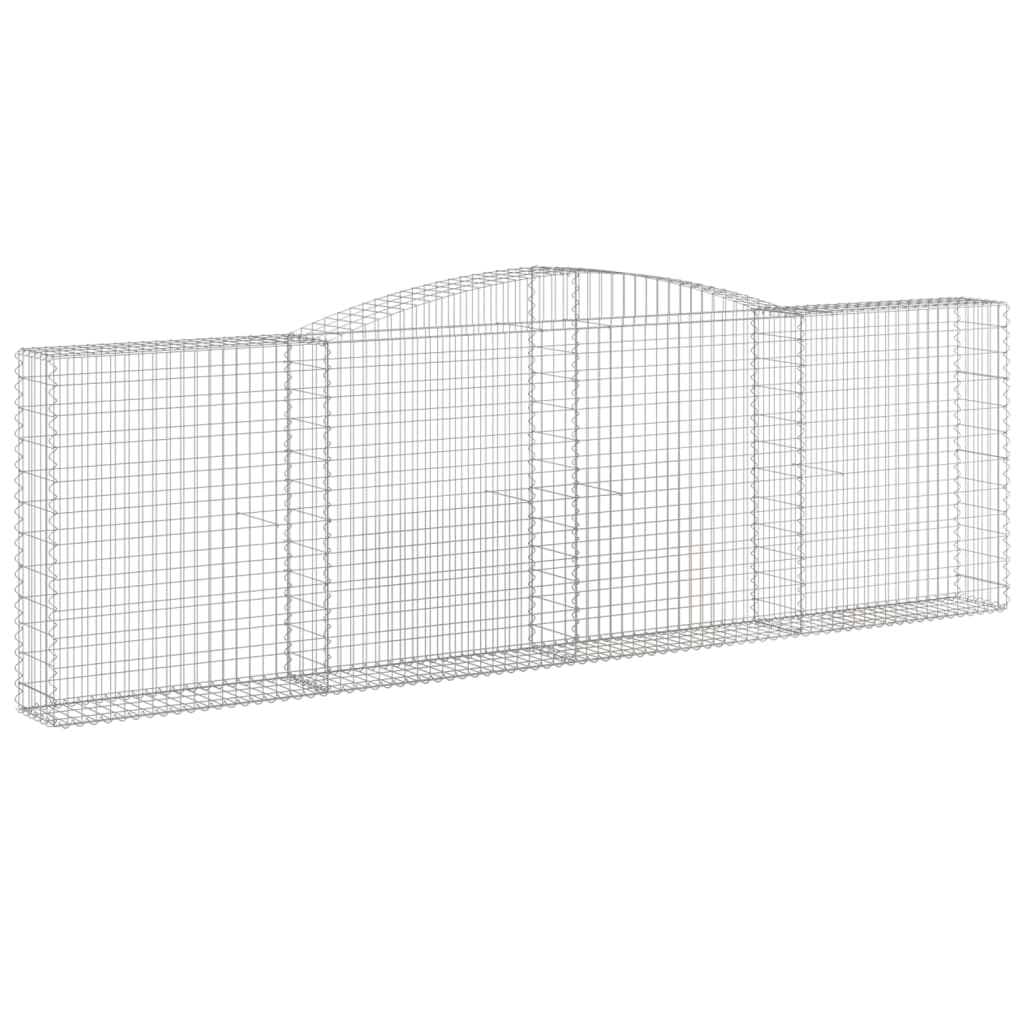Cestas Gaviones 10 Uds Forma De Arco Hierro 400x30x120/140 Cm_2