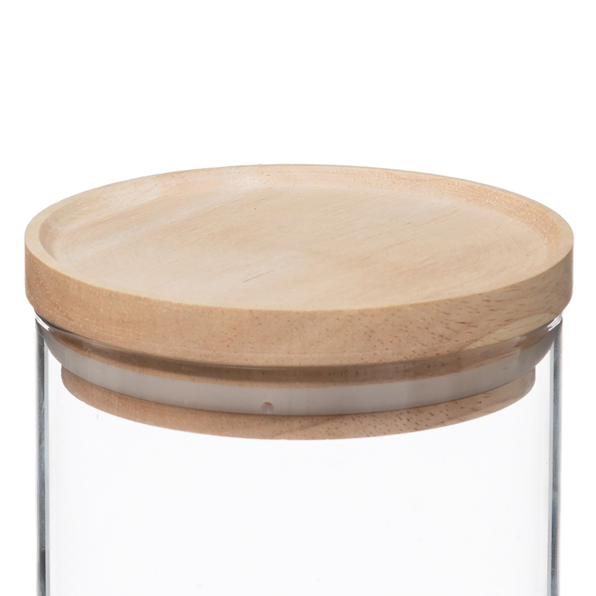 Wellhome - Tarro De Vidrio Y Madera, Cierre Hermético 600ml_4