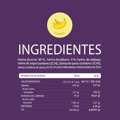 Snack biológico para bebé +12 meses: Stars Arroz e Banana