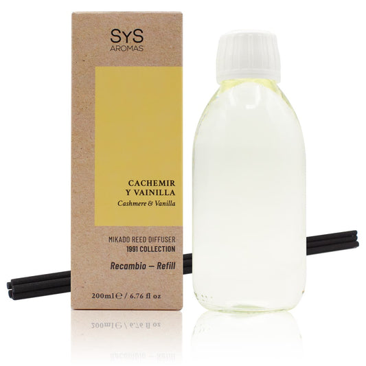Recambio Mikado Cachemir Y Vainilla 200 Ml Con Varillas | Aroma Dulce Y Elegante | Refill Difusor | Larga Duración_0