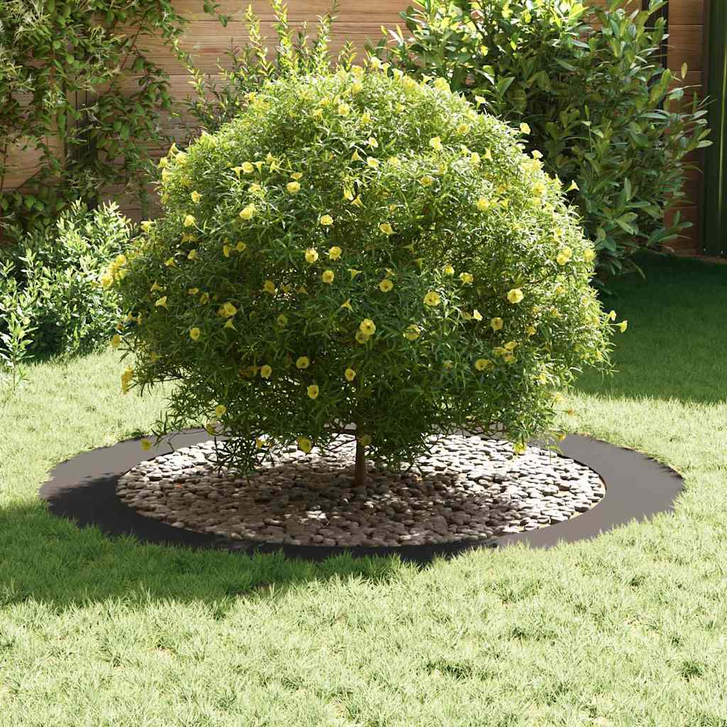 Adecuado Para Anillos De Árbol Plano 5 Uds. Negro Ø90/120 Cm_2