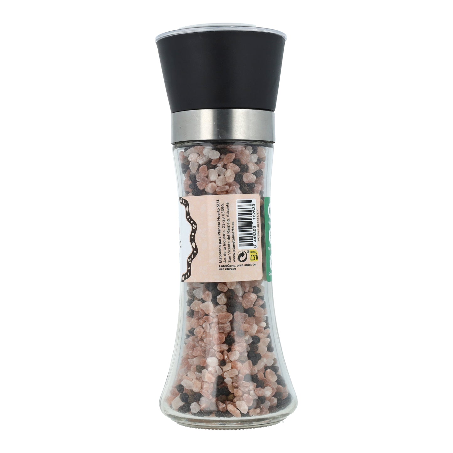 Moinho de sal rosa com pimenta preta Bio ECO Planeta Huerto 200g
