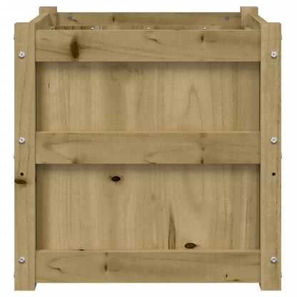 Jardinera Madera Maciza De Pino Impregnada 50x50x50 Cm_4