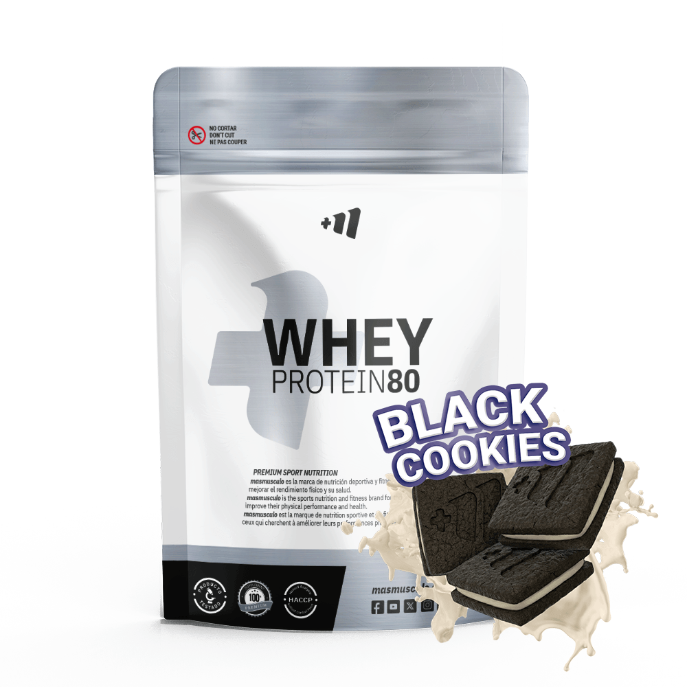 Whey Protein80 - 500g - Black Cookies - Aumenta La Masa Muscular - Masmusculo_0