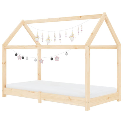 Estructura De Cama Infantil De Madera Maciza De Pino 70x140 Cm / Vetonek_3