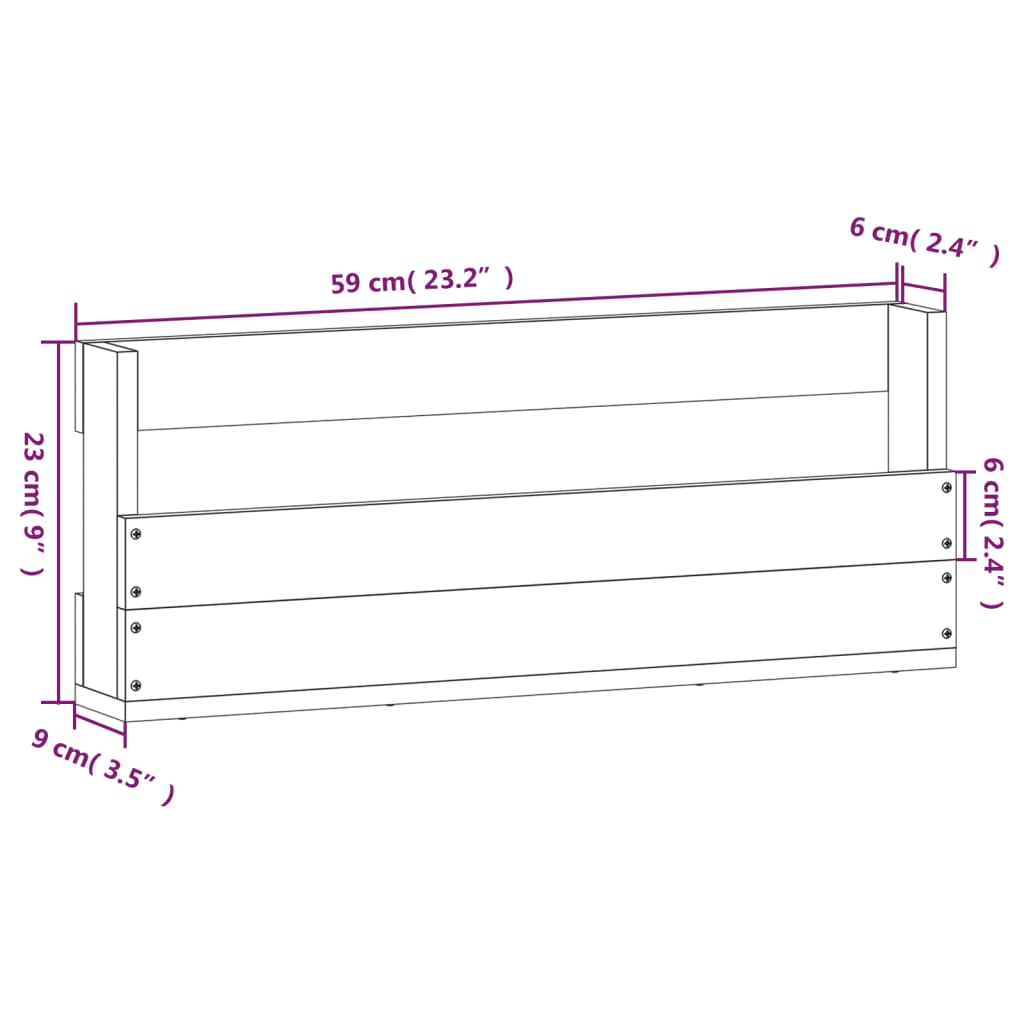 Estantes Para Zapatos De Pared 2 Uds Madera De Pino 59x9x23 Cm / Vetonek_4