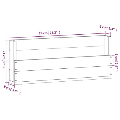 Estantes Para Zapatos De Pared 2 Uds Madera De Pino 59x9x23 Cm / Vetonek_4