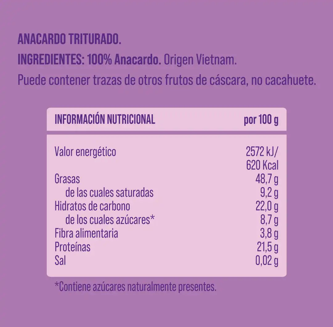 Pack crema 100% de anacardo 6 uds The Nut Club 1080g_1