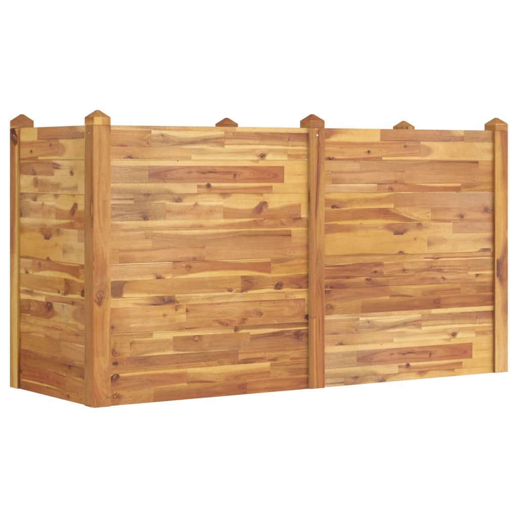 Jardinera Arriate Madera Maciza Acacia 160x60x84 Cm_0