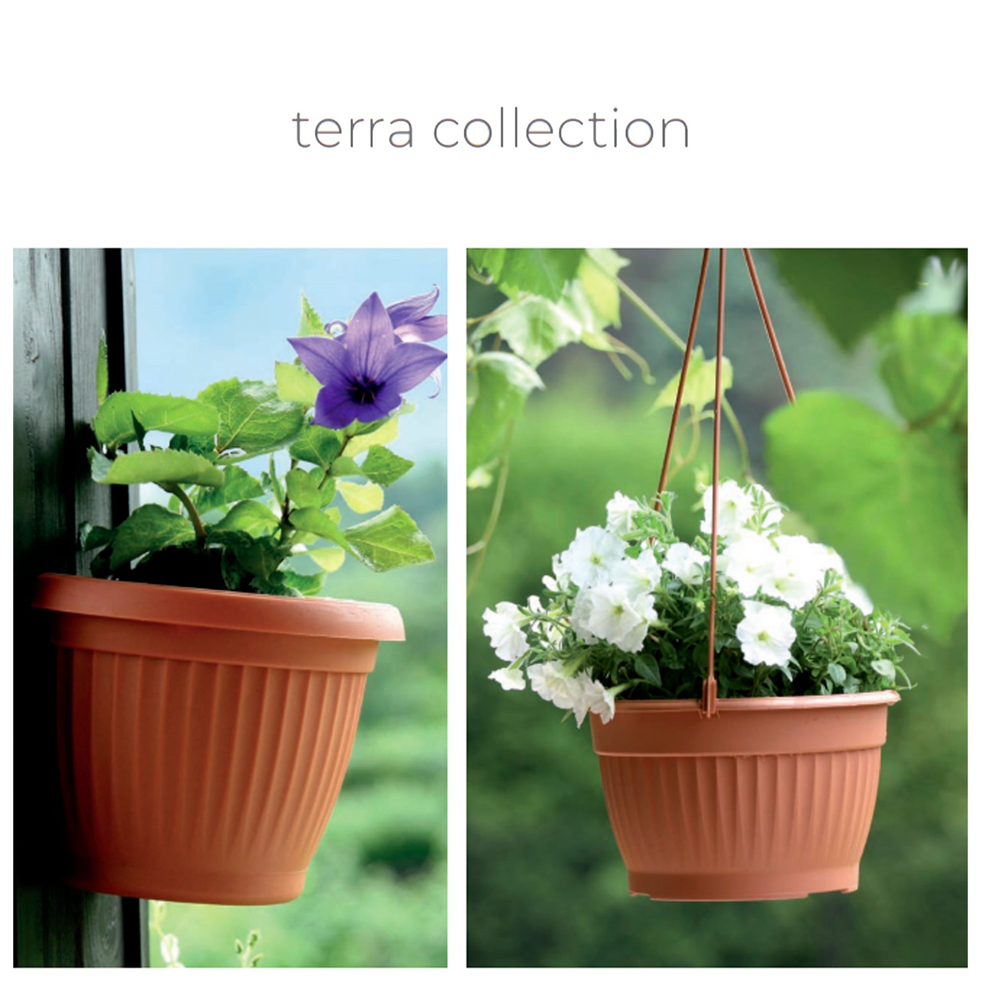 Macetero Colgante Terra 4l., Dimensiones (mm) 230x230x140, Color Terracota