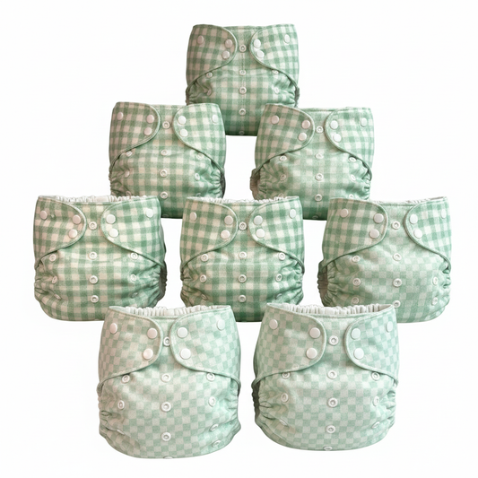 Kit Aventuras 6 Pañales Grafeno Adznadons 3-15kg 8 Insertos Bambú Bolsa Doble Compartimento Organizador Viaje Xl Rollo_0