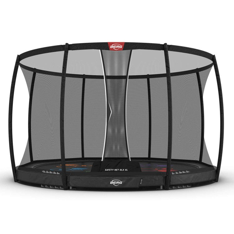 Cama Elastica Berg Inground Elite 430 + Red Deluxe Gris Levels Game Safety Net Deluxe Xl._0