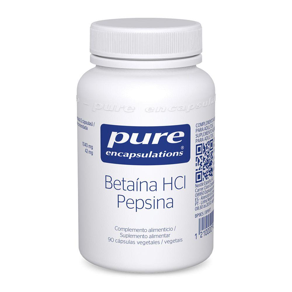 Betaína HCl, Encapsulações Puras, 90 cápsulas