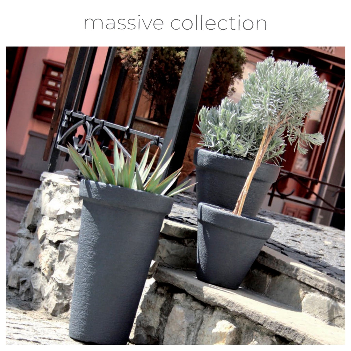 Maceta Classic Tower 86l., Con Depósito, Dimensiones (mm) 480x480x790, Color Ladrillo