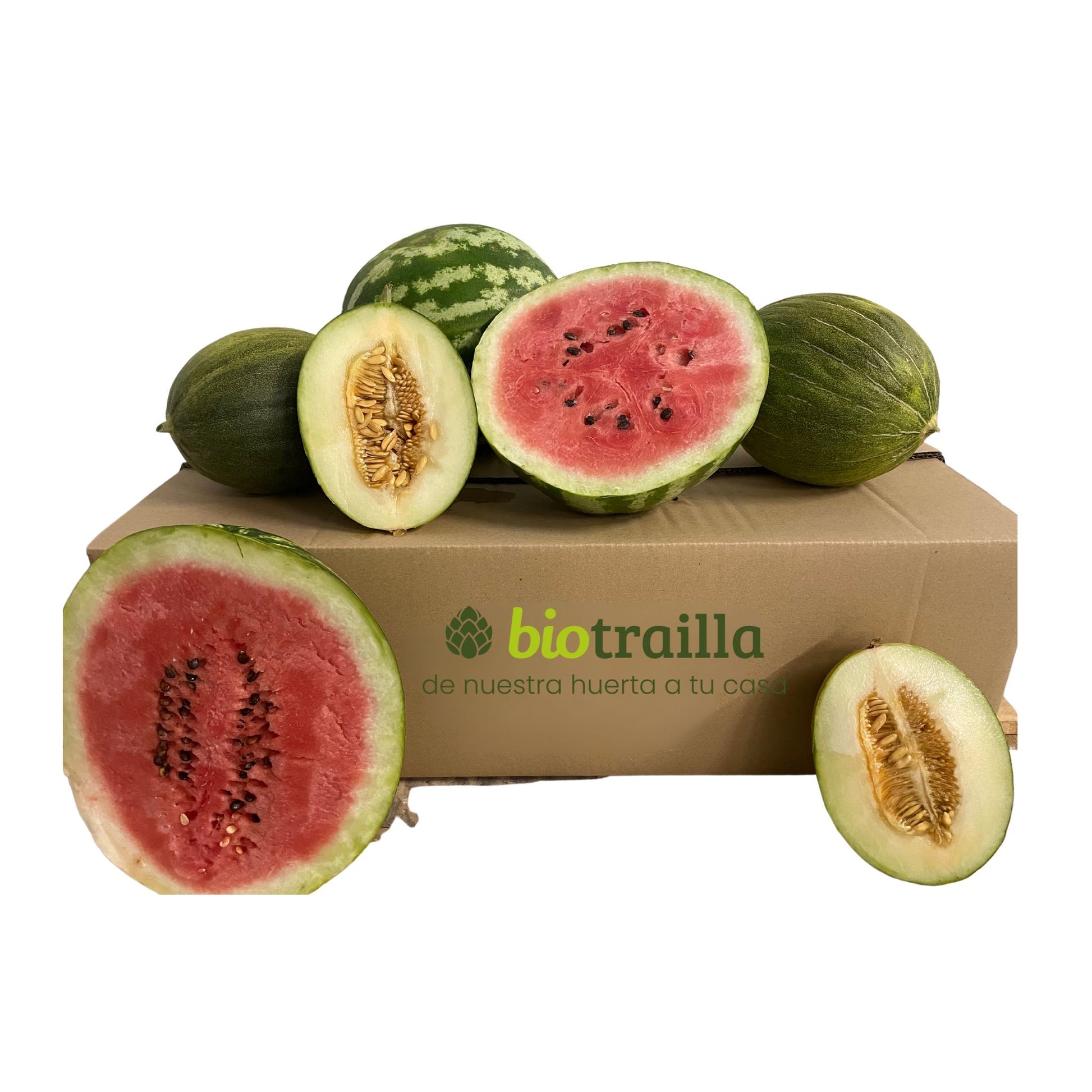 Caja 7kg de melones y sandias BIO de La Huerta Navarra_0