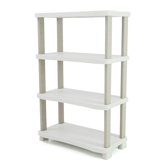 Estante de 90 cm com 4 prateleiras Space Saver Plastiken Bege