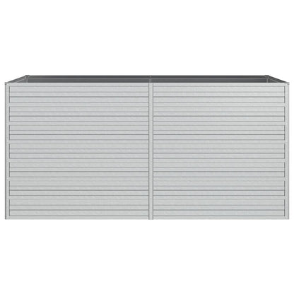 Arriate De Acero Galvanizado Plateado 160x80x77 Cm_3