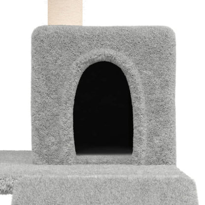 Vidaxl Rascador Para Gatos Con Postes De Sisal Gris Claro 82 Cm_5