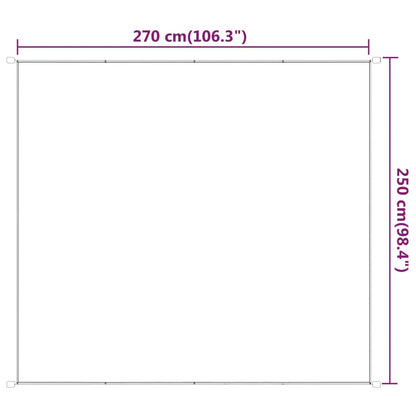 Vidaxl Toldo Vertical Beige 250x270 Cm Tela Oxford_2