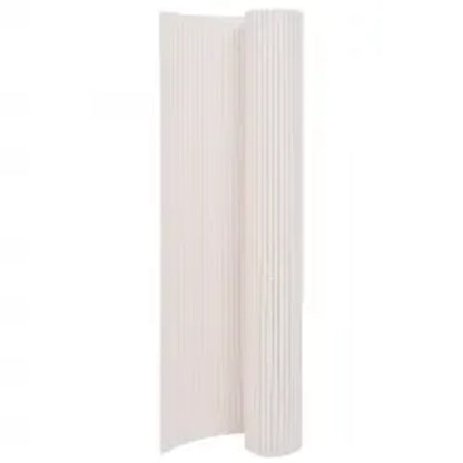 Valla De Jardín De Doble Cara Blanco 110x400 Cm / Vetonek_4