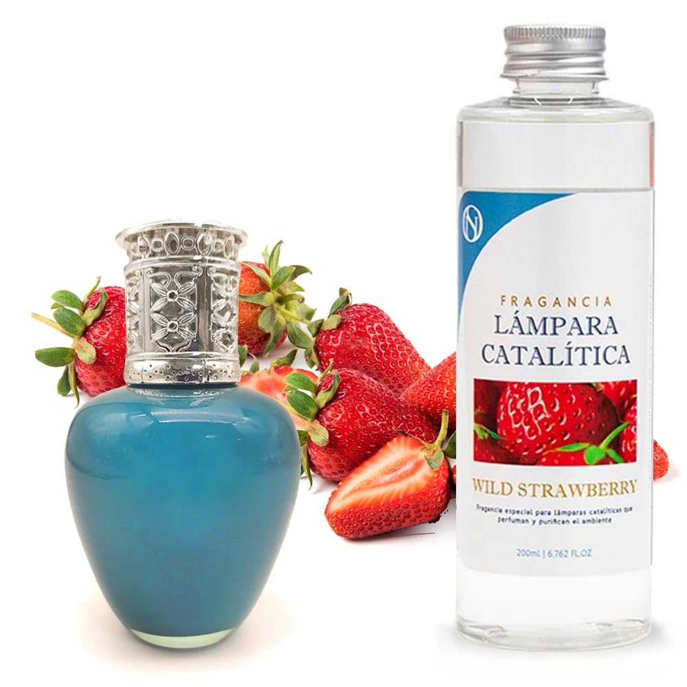 Lámpara Catalítica Aqua Marina + Aroma Wild Strawberry 500ml - Elimina Olores, Perfuma Y Mejora La Calidad Del Aire_0
