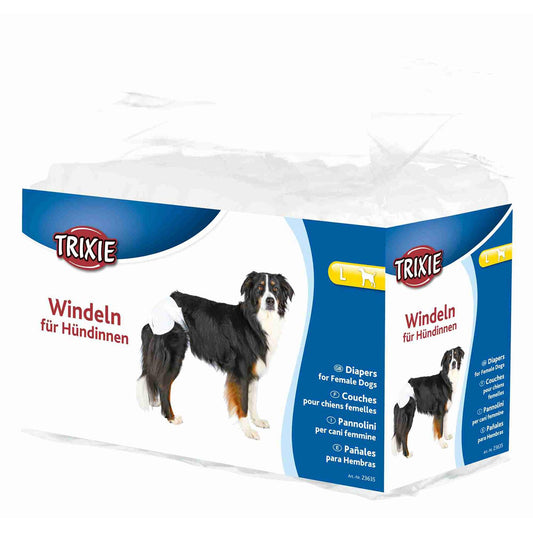 Fraldas Trixie Ultra Absorventes para Cães Fêmeas Tamanho L