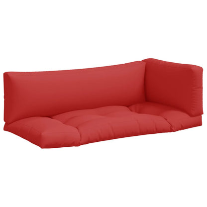 Vidaxl Cojines Para Palets 3 Unidades Tela Rojo_0