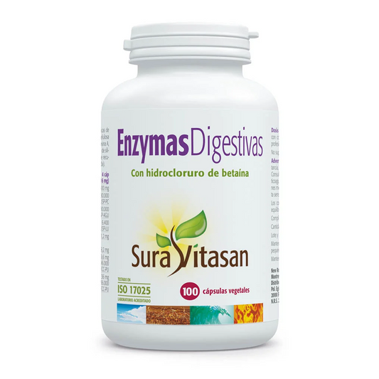 Enzimas digestivas Sura Vitasan 100 cápsulas