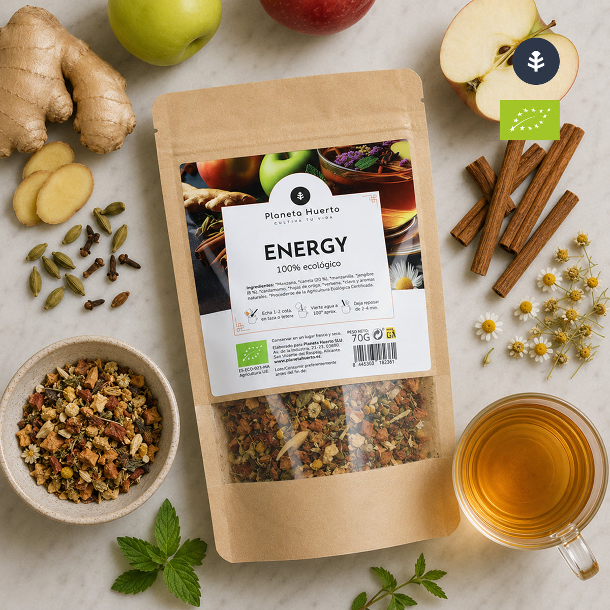 Infusão de Energia ECO Planet Garden 20 pirâmides