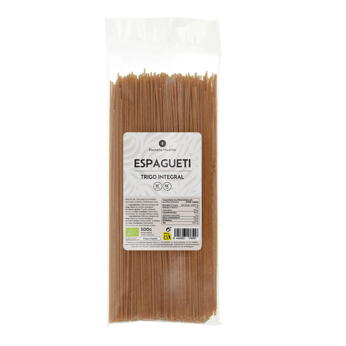 Esparguete integral ECO Planeta Huerto 500gr