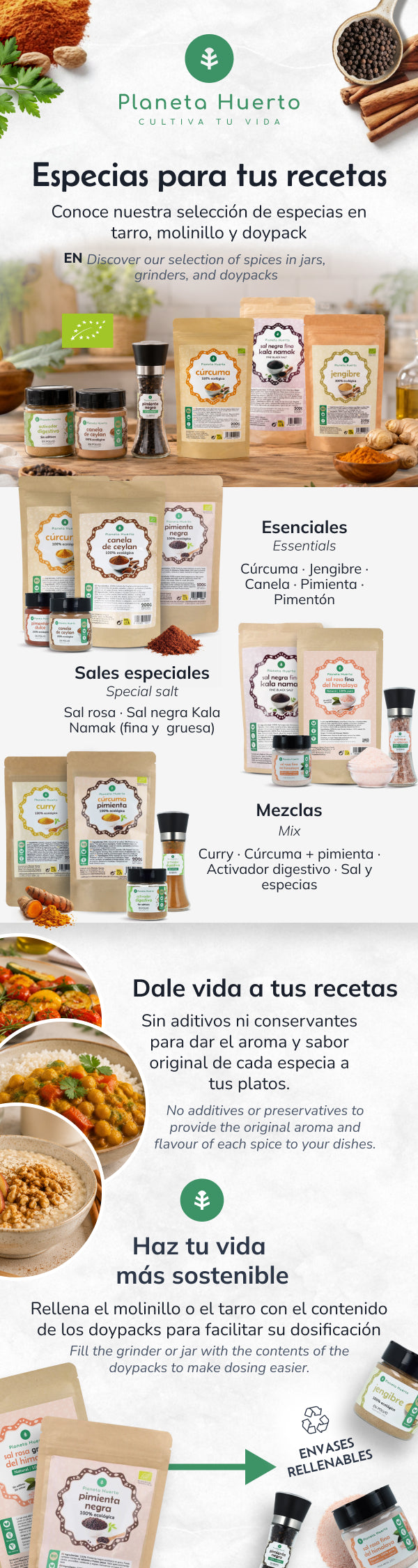 Sal negra del Himalaya gruesa Kala Namak Planeta Huerto 500 g