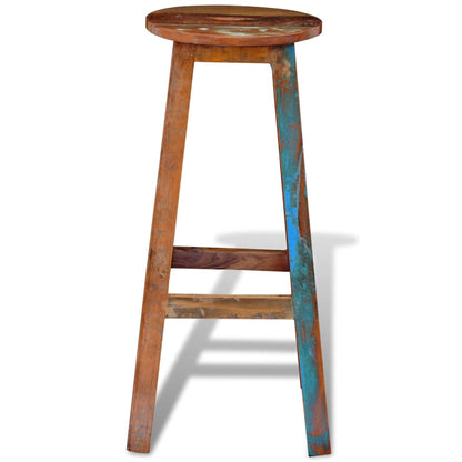 Taburete De Bar Madera Maciza Reciclada_4
