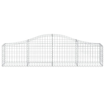 Cestas De Gaviones 10 Uds Forma De Arco Hierro 200x30x40/60 Cm_3