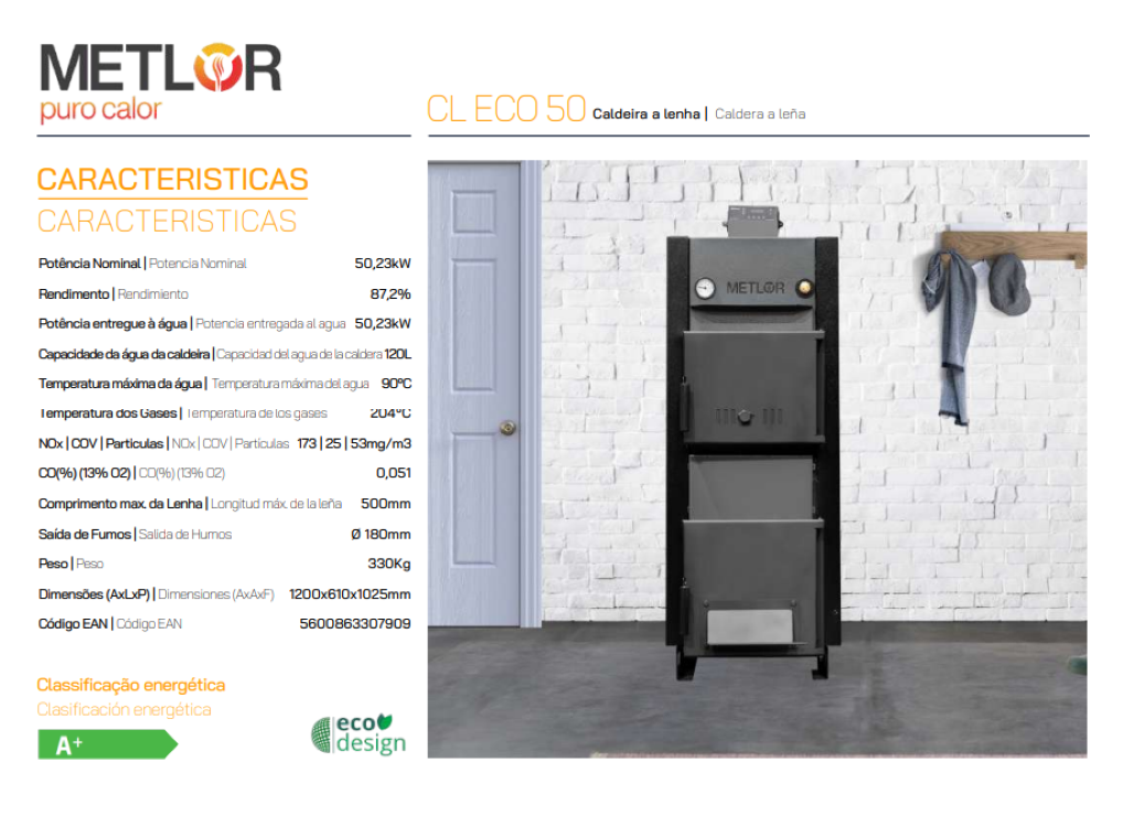 Calderas De Leña Metlor Modelo Cl Eco 50_1