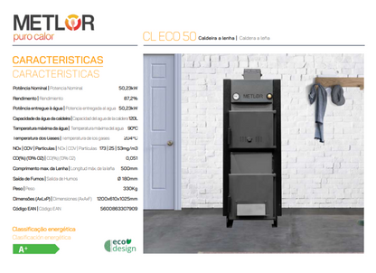 Calderas De Leña Metlor Modelo Cl Eco 50_1