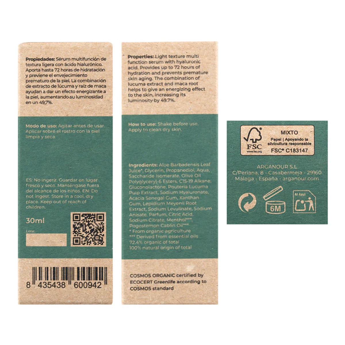 Gel Facial Multifuncional Arganour 30ml