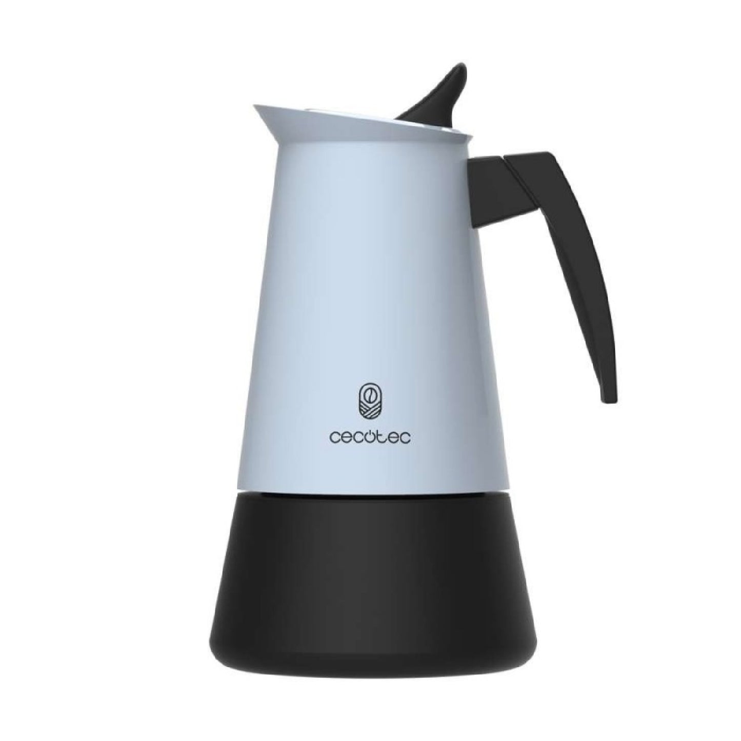 Cecotec Cafetera Italiana Piccolina 400 Blue. 200ml, 4 Tazas De Café, Acero Inoxidable, Apta Todas Superficies, Filtro P_1