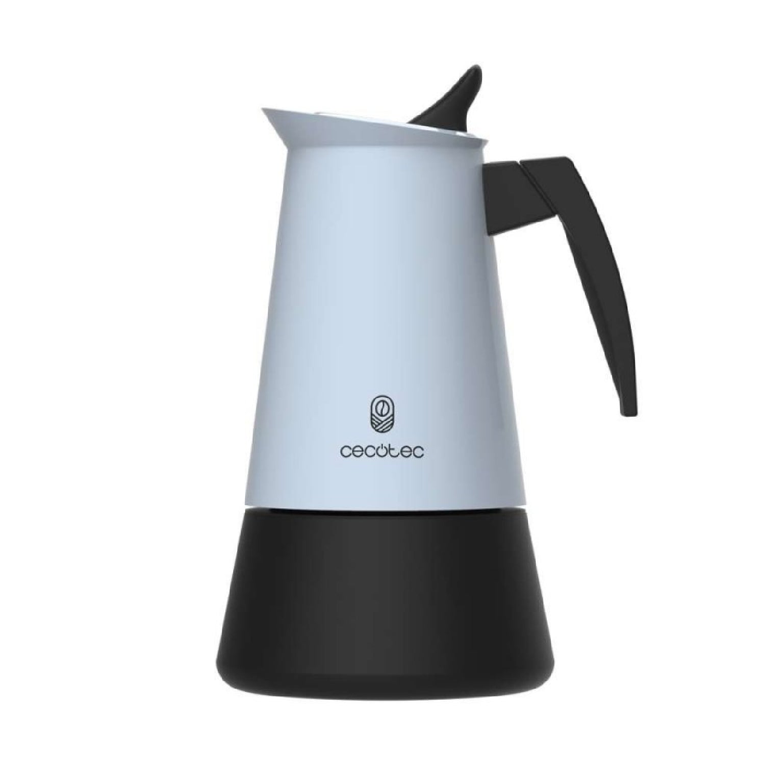 Cecotec Cafetera Italiana Piccolina 400 Blue. 200ml, 4 Tazas De Café, Acero Inoxidable, Apta Todas Superficies, Filtro P_1