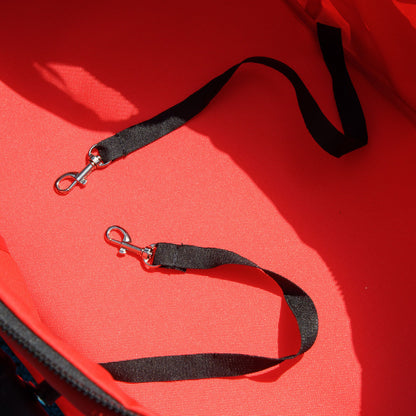 Pawhut Cochecito Para Perros Plegable Con Ruedas Universales 67x45x96 Cm Rojo_4