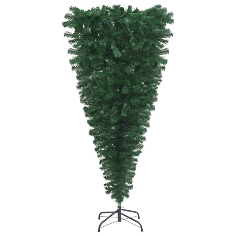 Vidaxl Árbol De Navidad Artificial Invertido Con Luces Y Bolas 210 Cm_3