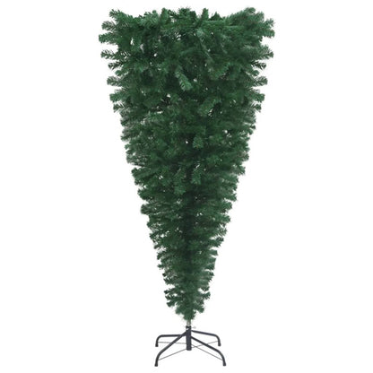 Vidaxl Árbol De Navidad Artificial Invertido Con Luces Y Bolas 210 Cm_3